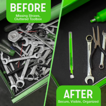 SHOPSTRAW Green Aerosol Can Replacement Straws