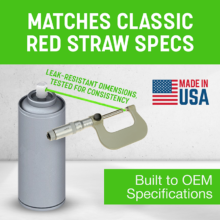 SHOPSTRAW Green Aerosol Can Replacement Straws